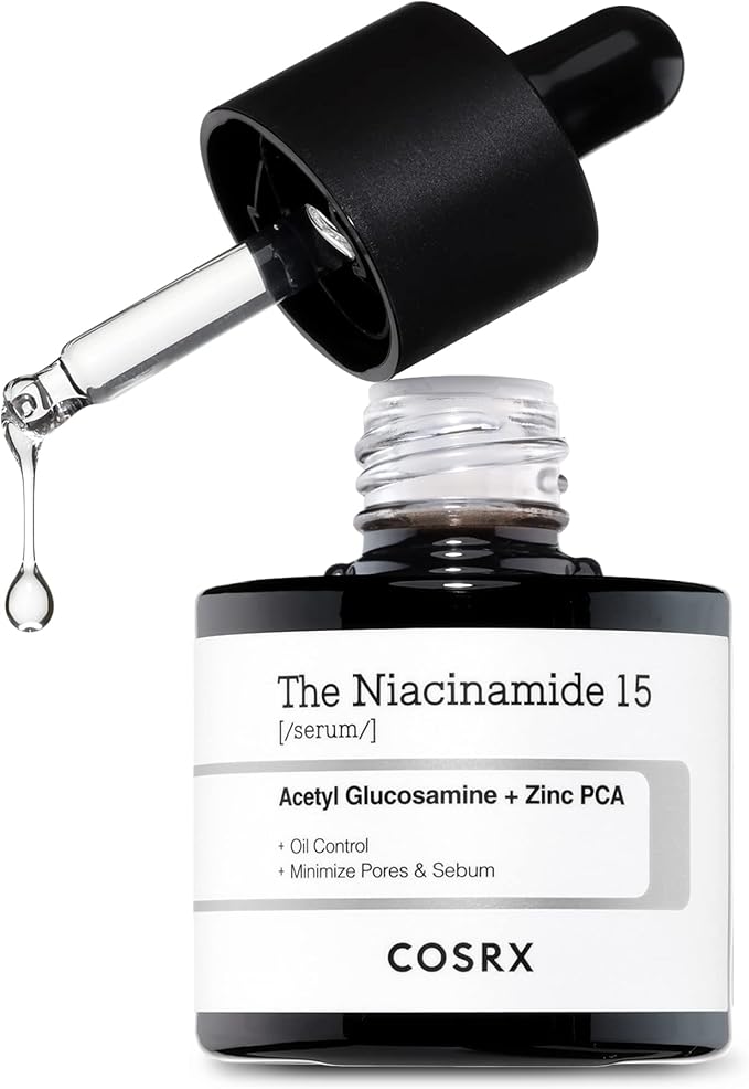 COSRX Niacinamide 15% Face Serum, Minimizing Pores & Sebums, Blemish Treatments for Discoloration, Dark Spots, Enlarged Pores, Anti-aging, 0.67 fl.oz / 20 ml, Animal Testing-Free