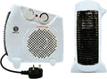 2000W Upright & Flat Fan Heater with 2 Heat Settings, Adjustable Thermostat & Cool Air, Overheat Protection, Compact Portable Electric Space Heater for Home, Bedroom or Office
