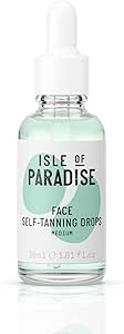 Isle of Paradise Self Tanning Face Drops Medium (30 ml) Add Self Tanning Drops to Skin Care Natural Ingredients & Vegan
