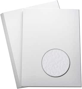 50 x A4 Hammered Card 250gsm Excellent for Cards, Scrapbook,Wedding Stationery by arkCRAFT (White)