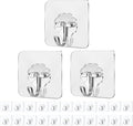 Self Adhesive Hooks,25 Pack Heavy Duty Adhesive Wall Hooks, Max 10KG/22lb,Nail Free Sticky Hangers,for Bathroom, Kitchen, Towels, and More