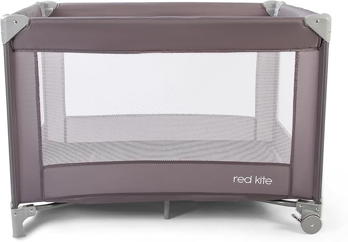 Red Kite Sleeptight Travel Cot - Grey
