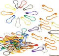 100pcs Bulb Safety Pins,Metal Gourd Pin,Gourd Pear Clips Pins,Stitch Markers Knitting Crochet Locking Safety Pin Metal Clips Mixed Colours,Knitting Calabash Pins,for DIY Project,Sewing,Clothing