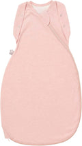 Tommee Tippee Swaddle Bag for Newborns, 0-3m, 2.5 TOG for 16-20°C, Blush Sleeping Bag, Soft Cotton-Rich Fabric, Healthy Hip Development Design, Bottom to Top Zip