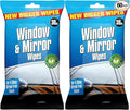 Premium Glass Wipes Car, Mirror, Window Car Glass Cleaner Wipes | Shiny Streak Free Cleans And Shines 2 x 30 Pack | Used on the Inside and Outside of the Car Window