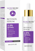 Retinol Serum, 2.5% Retinol with Vitamin E Ceramide Hyaluronic Acid & Organic Aloe Vera, Smooth Fine Lines Reduce Wrinkles and Improve Texture Skin Renewal Actively Night & Day - 60ml