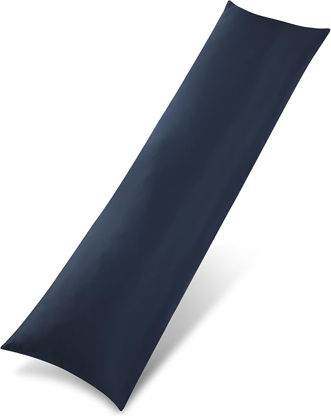 Utopia Bedding Bolster Pillow Pack of 1, (Double, 4Ft 6 Inch), Full Body Pillow, Soft Hollowfiber Filling, Long Pregnancy Pillow for Maternity Support and Side Sleeper (Navy)