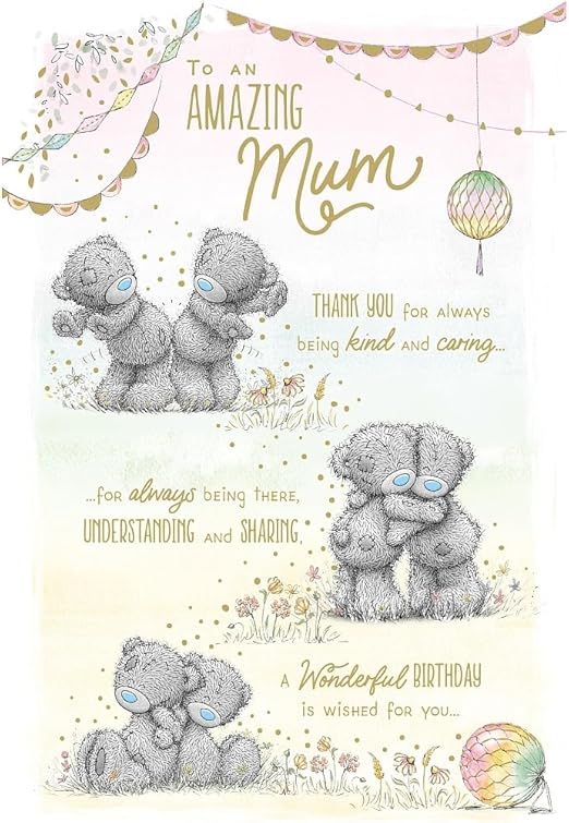 Me To You Amazing Mum Tatty Teddy Birthday Card
