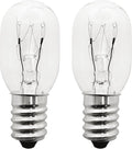 kanta 220-240V 15W T20 Single Tungsten Lamp E14 Screw Base Refrigerator Bulb, Pack of 2, Warm White