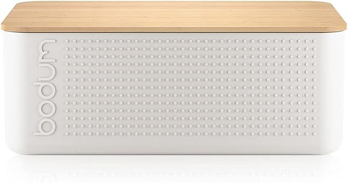 BODUM 11555-913 BISTRO Bread box, White, Mushroom, L