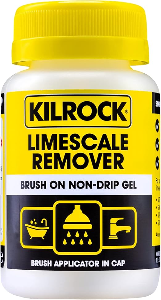 Kilrock Gel Descaler 160 Grams - Multi-Purpose Powerful Descaling Cleaner with Easy-to-Use Brush Cap - for Hard Water Limescale Stains