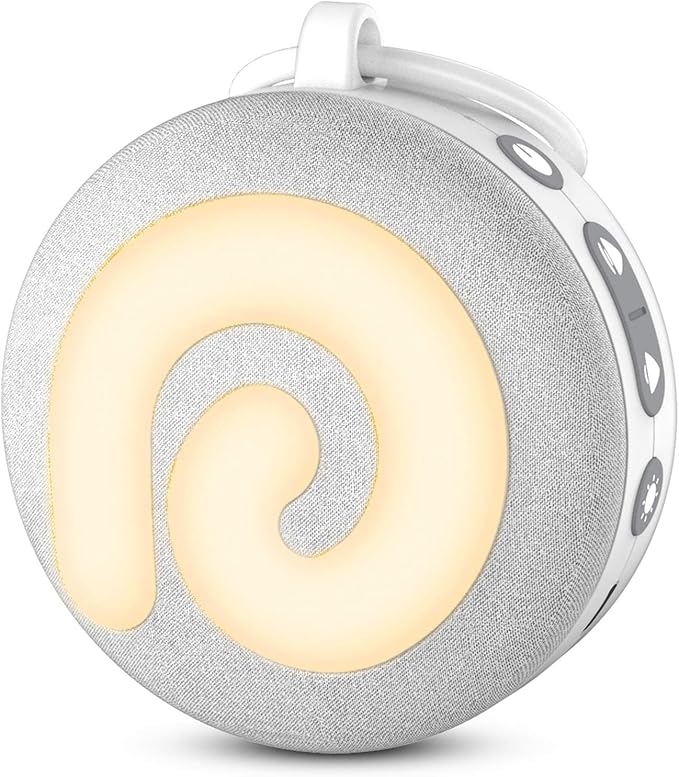 Dreamegg White Noise Machine, D11 Portable Sound Machine with Night Light for Baby Kids Adults, 21 Soothing Sounds Therapy for Sleeping Nursery Travel, USB Rechargeable Continuous or Timer Baby Gift