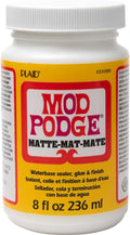 Mod Podge, Water-base Sealer, Glue and Finish, Matte Finish, CS11301, 236 ml Bottle
