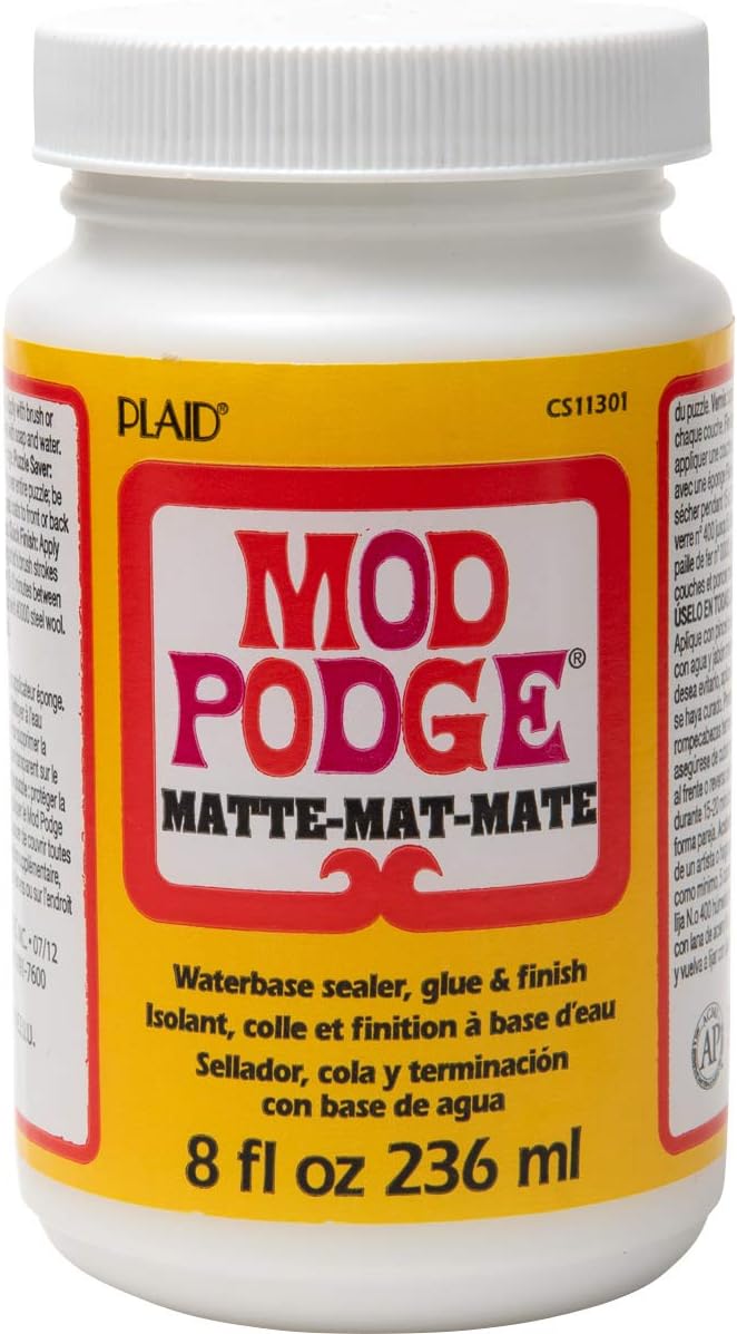Mod Podge, Water-base Sealer, Glue and Finish, Matte Finish, CS11301, 236 ml Bottle