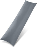 Utopia Bedding Bolster Pillow Pack of 1, (Double, 4Ft 6 Inch), Full Body Pillow, Soft Hollowfiber Filling, Long Pregnancy Pillow for Maternity Support and Side Sleeper (Grey)