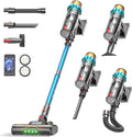 ElecKeys Cordless Vacuum Cleaner, 600W 50000Pa Powerful Vacuum Cleaner, Lightweight Cordless Vacuums with 70Mins Runtime, Anti-Tangle Stick Vacuum Cleaner for Hardwood Floor, Carpet, Pet Hair