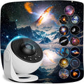Planetarium Projector for Bedroom, 13 in 1 Galaxy Star Projector Light, Nebula Night Light with Timer, LED Space Galaxy Lamp Room Decor for Adults Kids, White[Energy Class E]
