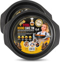 2 Pack 8 Inch Non-Stick 20cm Cake Pan for Baking – Non Stick Round Cake Tin Oven Safe Cake Pan