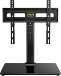Alphamount Universal TV Stand for 32-60 Inch, Height Adjustable Swivel TV Stands Supports 40 Kg, Table Top Tv Base Max VESA 400 x 400 mm