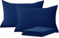 Moonlight Bedding Pillow Cases 2 Pack – Navy Pillowcases Envelope Closure Super Soft Brushed Microfiber Standard House Wife Pillow Covers, (50 X 75 CM)
