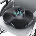 Benazcap Donut Pillow Seat Cushion for Sciatica & Tailbone Pain Relief, Memory Foam Hemorrhoid Pillow by Ergonomic for Coccyx, Sciatica, Pregnancy, Postpartum- DarkGray