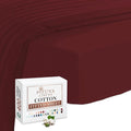 Pizuna 100% Cotton Fitted Sheets Rio Red, 400 Thread Count Long Staple Cotton King Size Fitted Sheet 160x200 cm, Sateen Weave 40 cm Deep Fitted King Size Sheet 1 PC