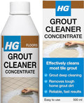 HG Grout Cleaner – Concentrated Tile Grout Cleaner for Floors, Walls & Bathrooms, Deep Cleaning & Colour Restoring Formula - 500ml
