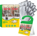 Clothes Moth Traps 10 Pack Premium Pheromone Sticky, Non-Toxic & Odorless Moth Catchers for Wardrobes, Carpets, Clothing & Homes