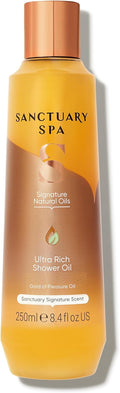 Sanctuary Spa Ultra Rich Shower Oil for Dry Skin, No Mineral Oil, Cruelty Free and Vegan, Orange, 250 ml