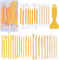 Pottery Clay Sculpting Tools, Polymer Clay Tools, Wood Carving Tools, Pottery Clay Modelling Tools Double-Ended for Sculpture, Modelling Clay, Polymer, Ceramic, Embossing (39pcs)