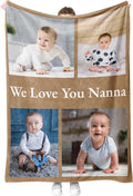 Personalized Photo Blanket for Dad, Customised Blanket with Pictures, Birthday for Dad, Custom Throw Blanket for Adults, Unique Memory Blanket