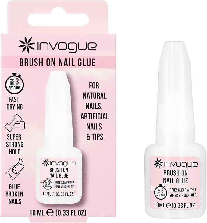 Invogue Brush on Nail Glue 10 ml