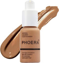 Aquapurity Phoera® Full Coverage Foundation Soft Matte Oil Control Concealer 30ml Flawless Cream Smooth Long Lasting 24HR UK (F106)