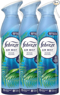Febreze Air Freshener Spray OCEAN ESCAPE 185ml x 3 | Odour Eliminator with OdourClear Technology | Non-Flammable, Long-Lasting Room Freshener, Exotic Fruity Fragrance