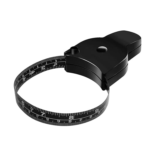 Tape Measure Body Retractable| Measuring Tape 60inch (150cm) Push-Button Retract and Lock Pin System| Portable Design Measurement Tape for arm,thigh,chest,waist, hips & more can be measured.(Black)