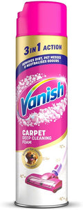 Vanish Gold Carpet Cleaner Foam, Stain Remover, 600ml, Eliminates Dirt, Pet Messes, and Odours, Removes 5X More Dirt vs Vacuuming alone for a Deep Clean