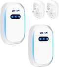 Air Purifier for Bedroom Home, 2PCS Mini Ionic Air Purifier Plug in UK, for Smokers,Pet, Toilets, Living Rooms, Bathrooms, Office, Garage,Instantly Cleans,Quiet Odour Remover,Filter-Free Purifier