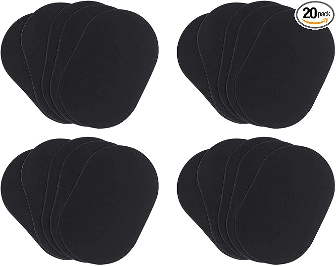 TRIXES Exfoliating Hair Removal Buffer Pads x20 - Large Pads - Smooth Skin on Legs, Arms & Body - Unwanted Hair Depilation Replacement Pack