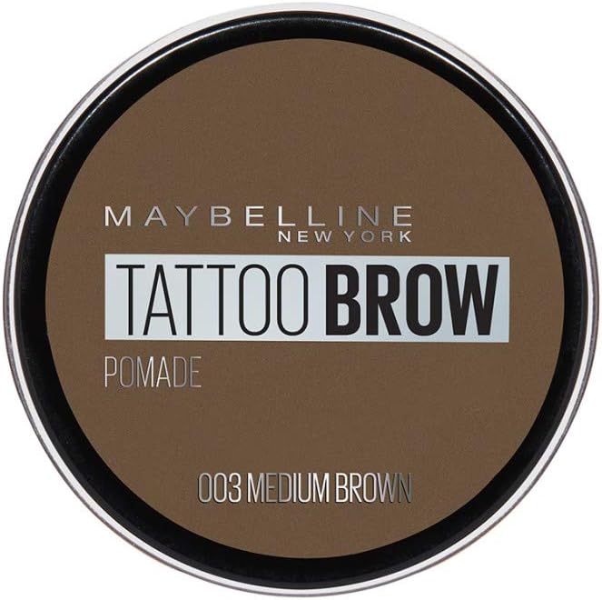 Maybelline Tattoo Brow Longlasting Pomade Pot, Medium Brown, 1 Count, Pack Of 1