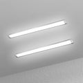 2 Packs LED Batten Lights 4FT 40W 6500k Daylight,Low Profile Wall or Ceiling Surface Mounted Fitting for Offices, Warehouse, Garages, Basements, Workshops[Energy Class F]