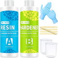 Epoxy Resin Kits for Beginners - DR. RESIN 16oz/473ml Crystal Clear Epoxy Resin Kit, 2 Part Resin for Craft, Casting, Tabletop, Jewelry Making and Coating