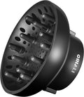 Universal Hair Diffuser "Newly Upgraded Strong Holding" Adaptable for Hair Dryers with D-4.4cm to 6.6cm for Curly or Wavy Hair (Black Matte)