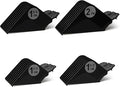 Wowteam Clipper Guards Set for Wahl 16 14 12 10, for Clippers and Babyliss FX870, Clipper Guides Replacement - 4 Piece Set for Multiple Sizes Universal 1.25", 1.5",1.75",2", Black