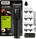 Wahl All-in-One Full Body Trimmer for Men – Cordless Rechargeable Beard, Hair & Body Grooming Kit with Hygienic Washable Blades, Lithium Battery, 210 Minute runtime, 0.2mm - 25mm, Quick Charge