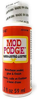 Mod Podge Waterbase Sealer, Glue and Finish, Gloss Finish, 59 ml