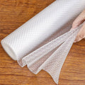 Hersvin Kitchen Drawer Liners 30cmx600cm Upgraded Pure EVA Cupboard Liners Cabinet Shelf Mats Non Slip Non-Adhesive Oil-Proof Waterproof Plastic Protector Fridge Shelves Lining (Clear Dot)