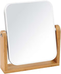 Vanity Makeup Mirror with Stand, Double Sided 360 Degree Swivel Magnifying Mirror, Tabletop Magnified Make up Mirrors for Bathroom or Bedroom 8 Inch