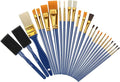 25 Pcs Paint Brushes Set, Acrylic Painting Brushes for Children Beginners, Artist Painting Kits for Acrylic Oil Watercolor
