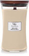 WoodWick Large Hourglass Scented Candle | Vanilla Bean | with Crackling Wick | Long Burning Candles: up to 130 Hours | Gifts for Women