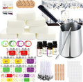 Candle Making Kits for Adults Beginners,Soy Wax for Candle Making,Candle Making Supplies Accessory,Make Your Own Candles,Melting Pot,Fragrance Oils,Candle Tins,Wicks,Dye Wax, Christmas Candle Kit